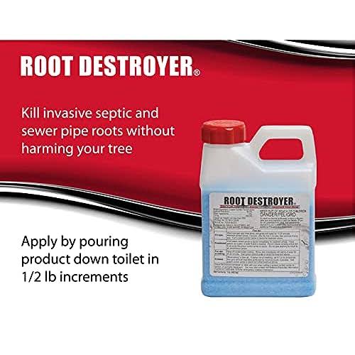 Root Destroyer �C 1lb- Root Killer for Sewer & Septic Systems- Stops New Growth & Clears Pipes �C Safe for All Plumbing