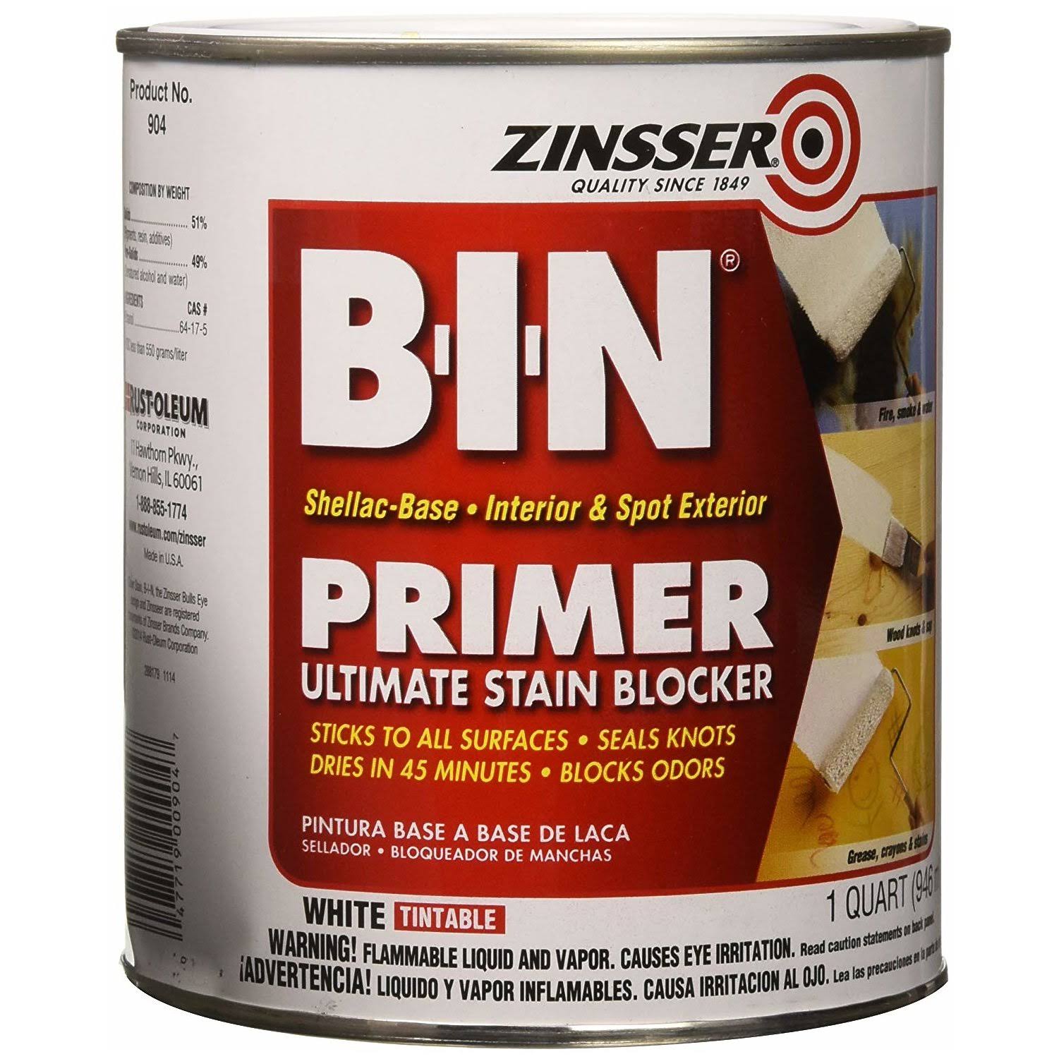 Zinsser B-I-N Primer Sealer 1 Quart