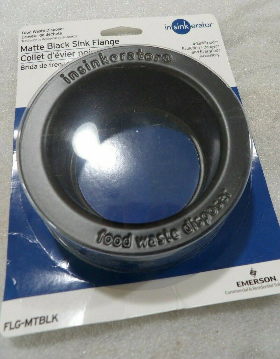 Insinkerator FLG-MTBLK Matte Black Sink Flange