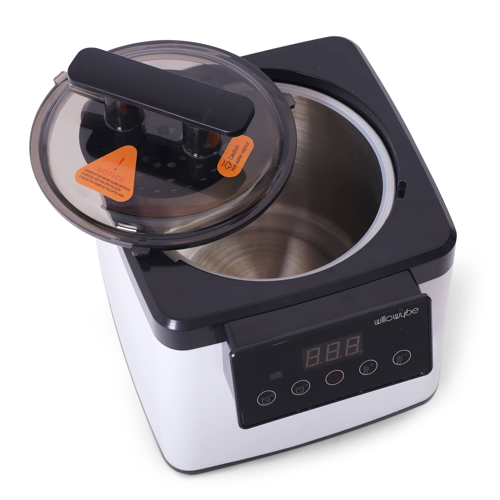 Willowybe Portable Personal Steam Sauna for Home Spa Steamer Pot with Bluetooth Control