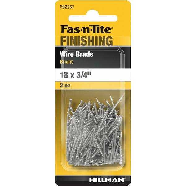 Hilllman Fas-n-Tite Bright Finish Brad Wire Interior Steel Nails- 1 Each
