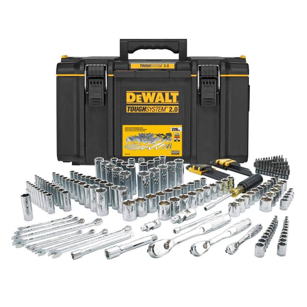 DeWalt Mechanics Tool Set (226-Piece) with ToughSystem 2.0 22 in. Medium Tool Box
