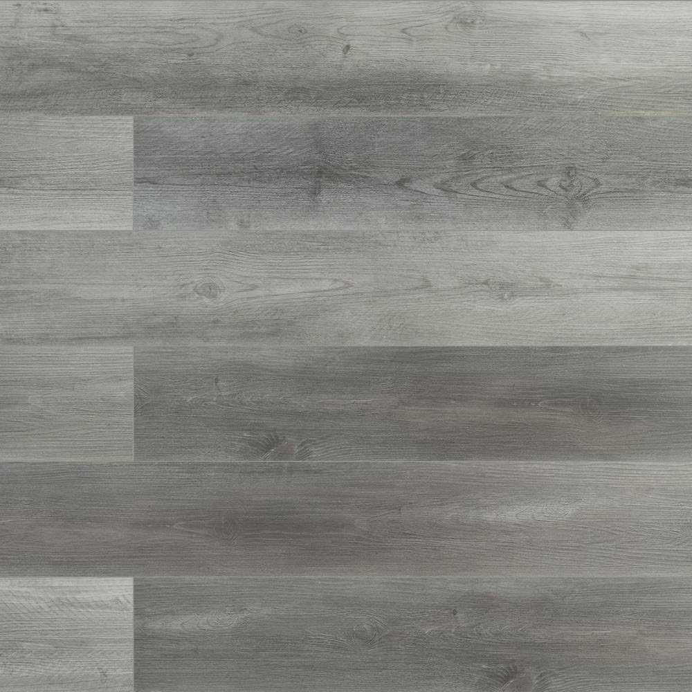 MSI Pelican Gray 7 in. x 48 in. Rigid Core Luxury Vinyl Plank Flooring (23.77 Sq. ft. / CASE)