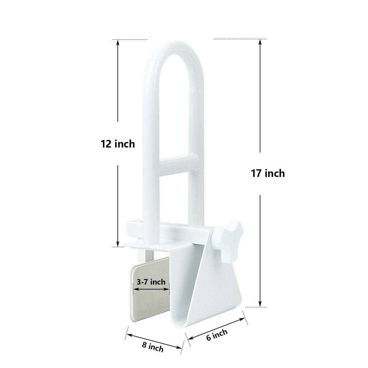 Bathtub Safety Rail, Medical Adjustable Tub Grab Bar Handle Clamp Safety Handrail Support for Seniors and Elderly