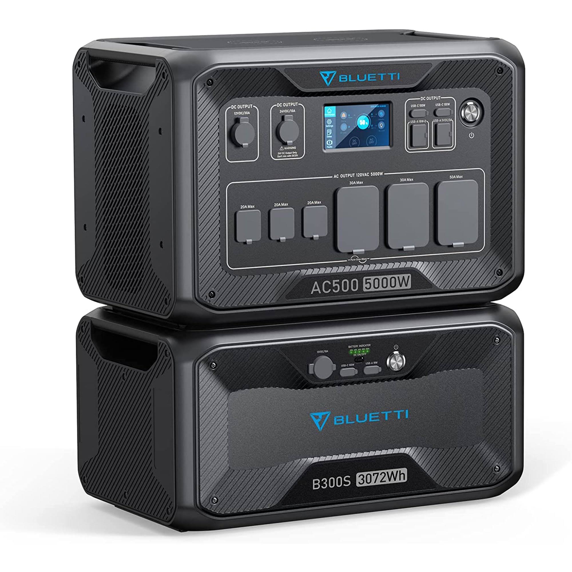 BLUETTI Solar Power Station AC500 & B300S Expansion Battery