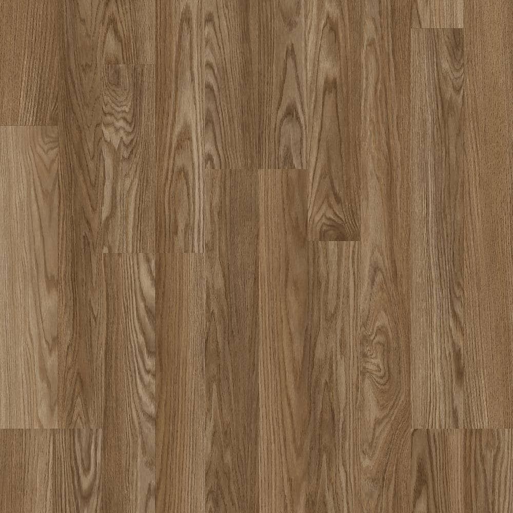 TrafficMaster Kellum Valley Oak Gunstock Brown 7 mm T x 8 in. W Laminate Wood Flooring (24 sqft/case)