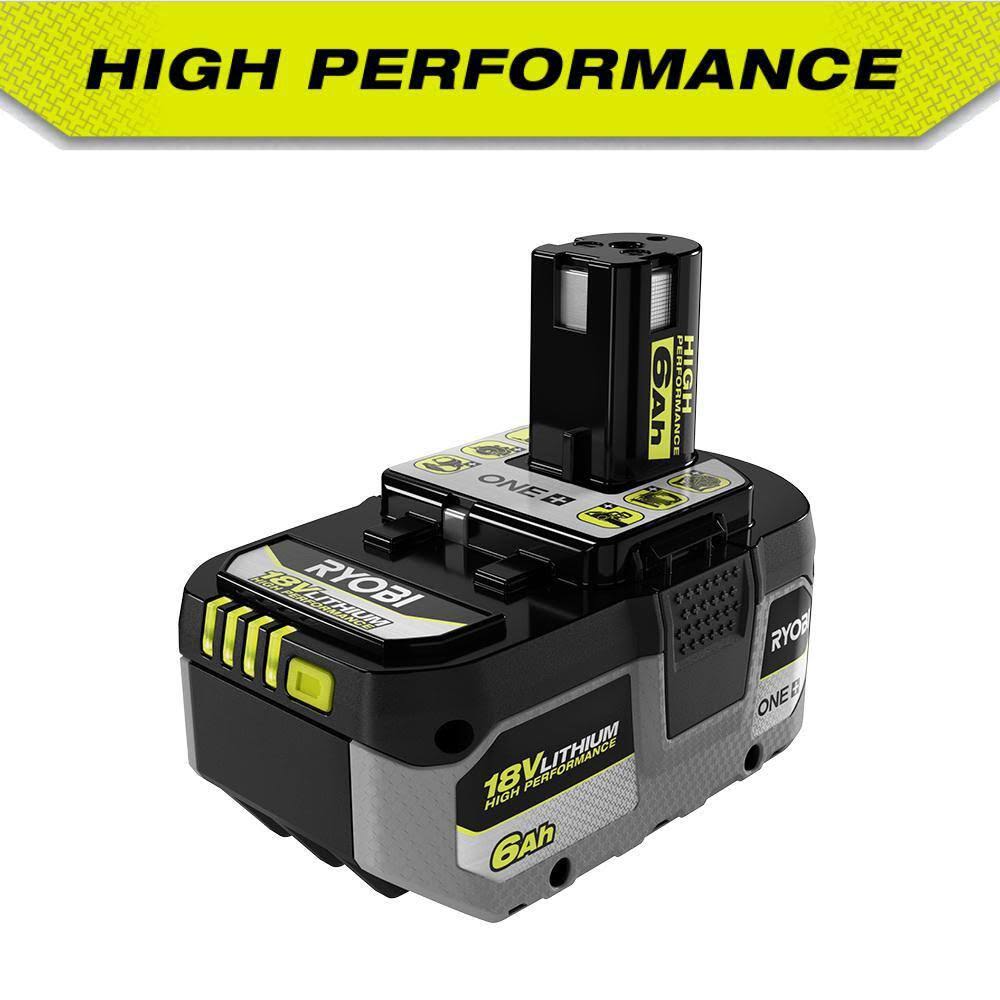 Ryobi One+ HP 18V 6.0 Ah Lithium-Ion High Performance Battery and Charger Starter Kit