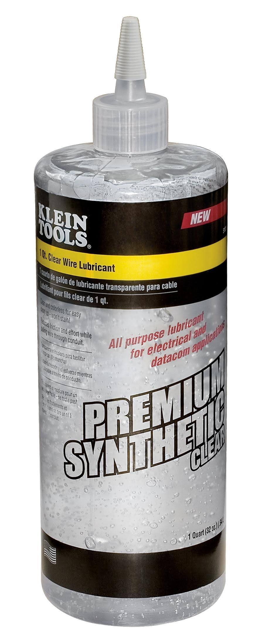 Klein Tools Premium Synthetic Clear Wire Pulling Lubricant 1 Quart