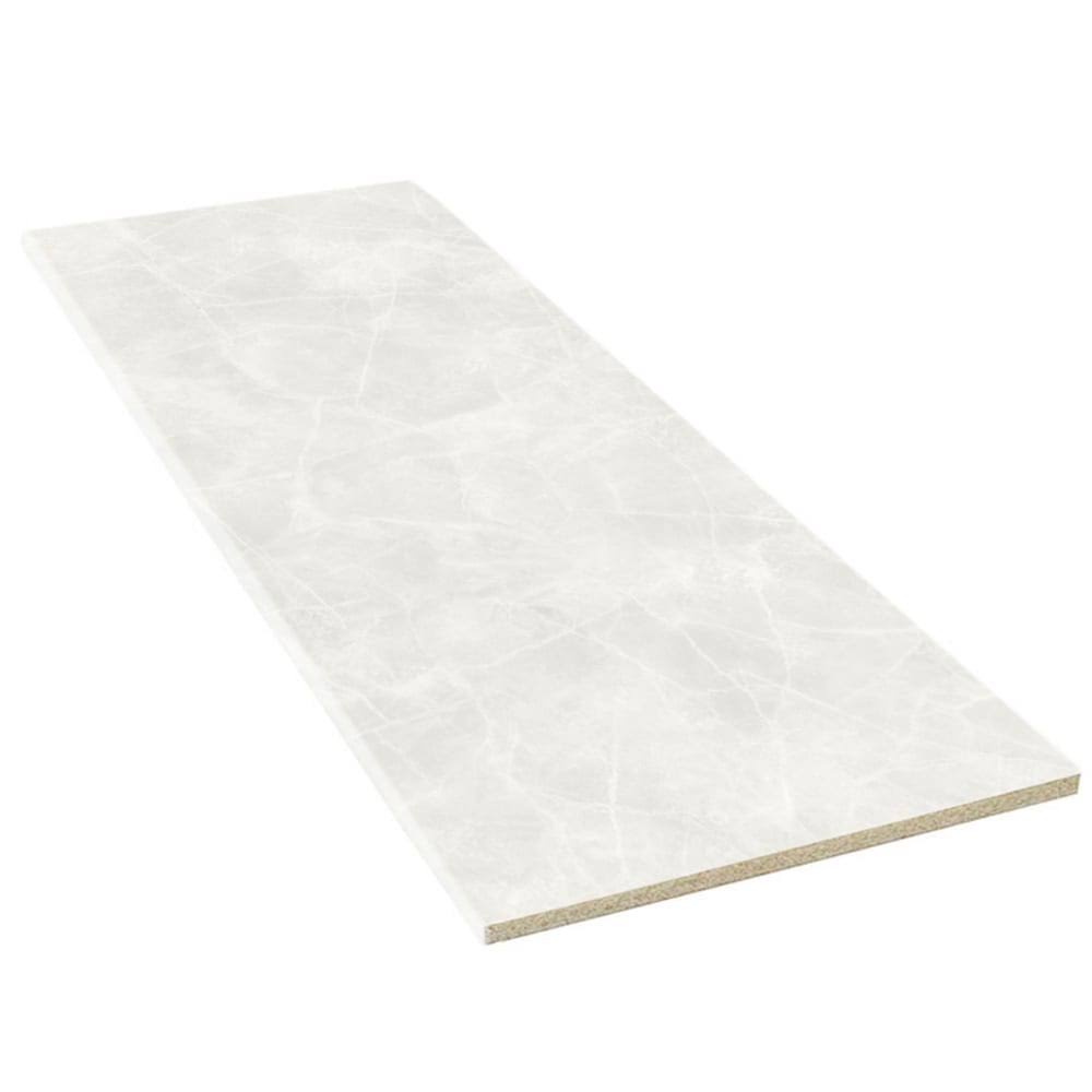 Stretta 48-in x 25.5-in x 1.125-in Manhattan Pearl Straight Laminate Countertop in Off-White | 160300