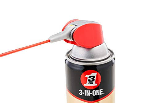 3-in-one Professional Garage Door Lubricant with Smart Straw Sprays 2 Ways, 11 oz Twin Pack, 100584, Clear