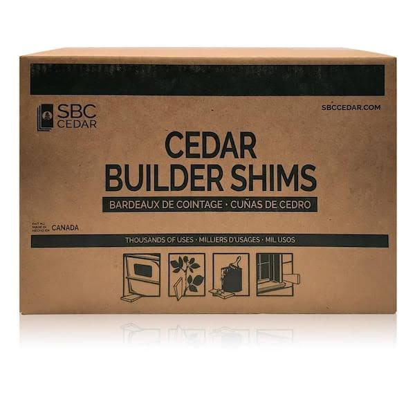 SBC 15 in. Cedar Wood Shims (12 Bundles per Box) 0801415