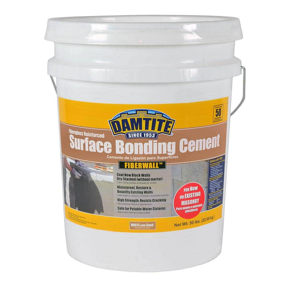 Damtite 50 lbs. Fiberwall Surface Bonding Cement in White
