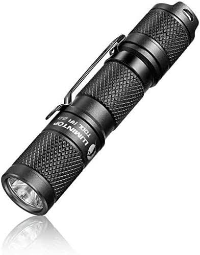 Lumintop Tool AA 2.0 LED Torch, Super Bright 650 Lumens, Pocket-Sized Keyring Torch, 5 Modes with Mode Memory, IP68 Waterproof, Powered by One AA or