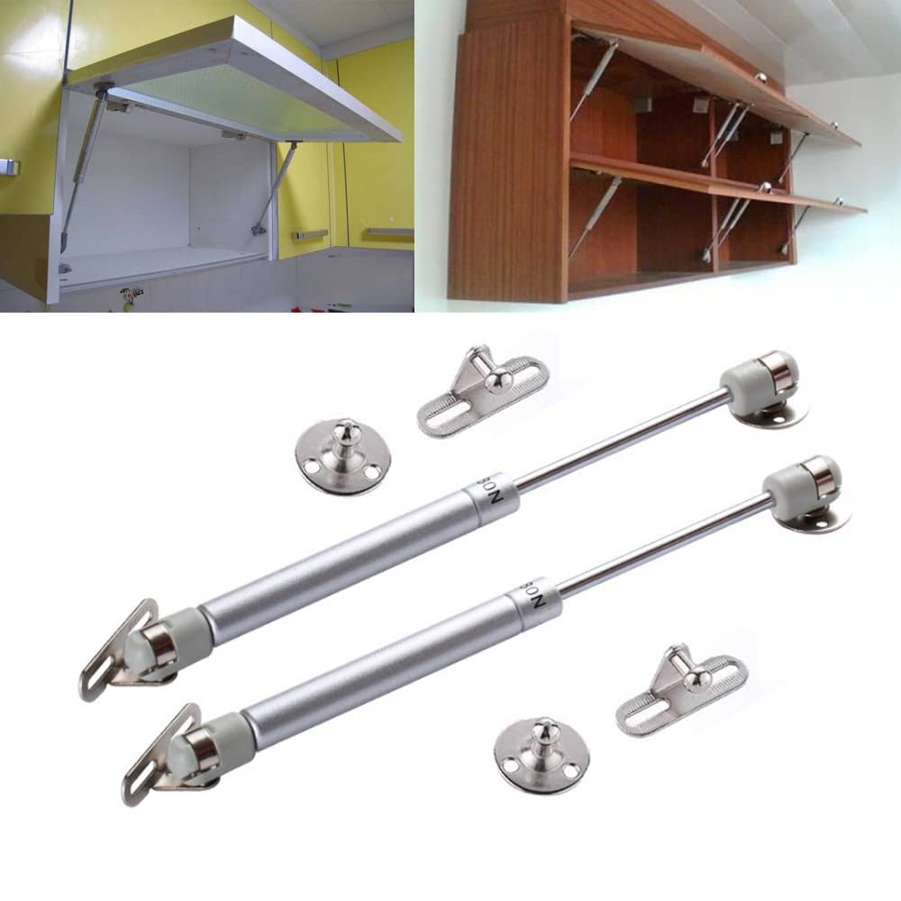 [2 Pack] Lift Support,Gas Strut,Soft Close Hinges GAS Spring, Lid Support, Kitchen Cabinet Hinges, Toy Box Hinges, GAS Shocks (120N/26lb/12KG)