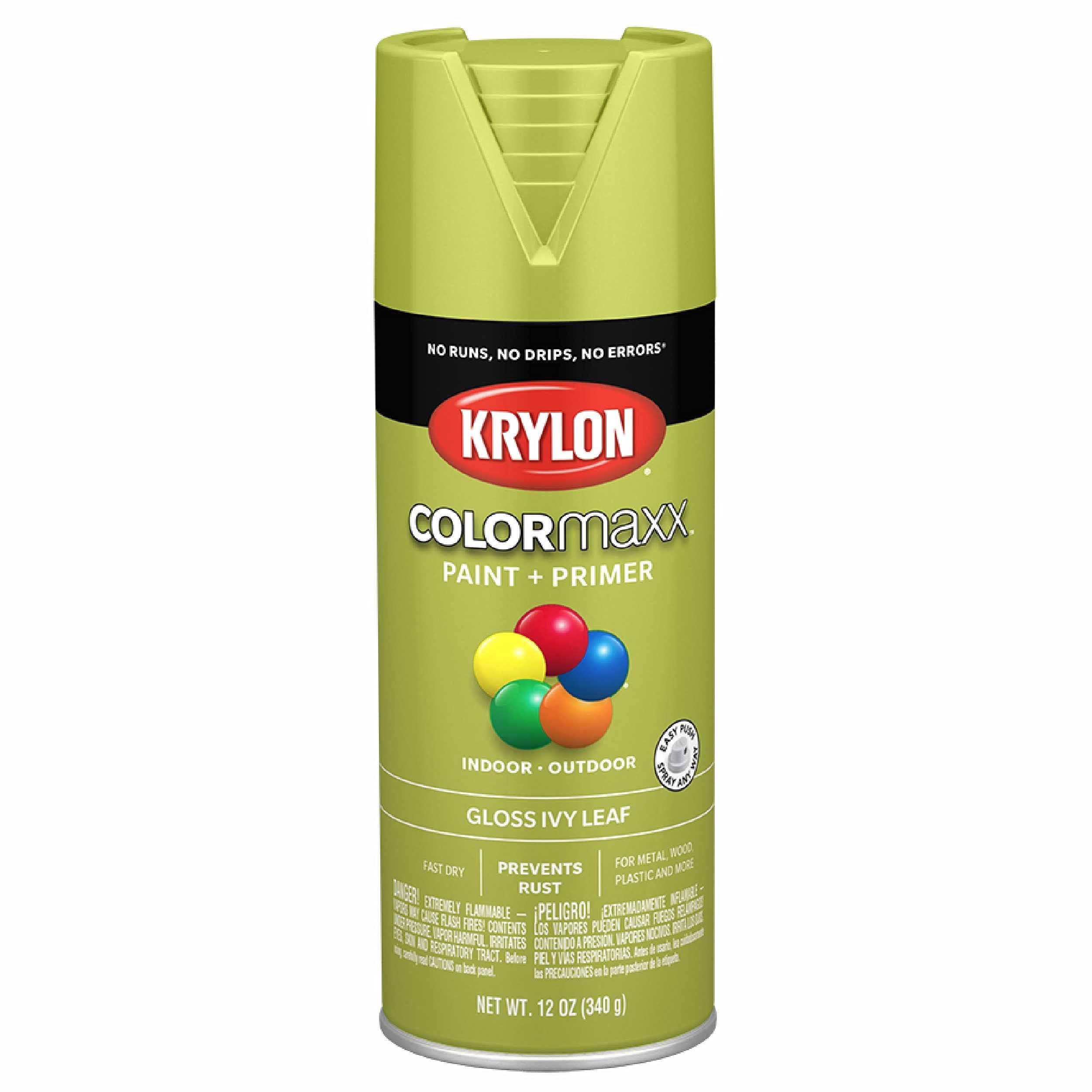 Krylon K05525007 COLORmaxx Spray Paint Gloss Ivy Leaf 12 Ounce