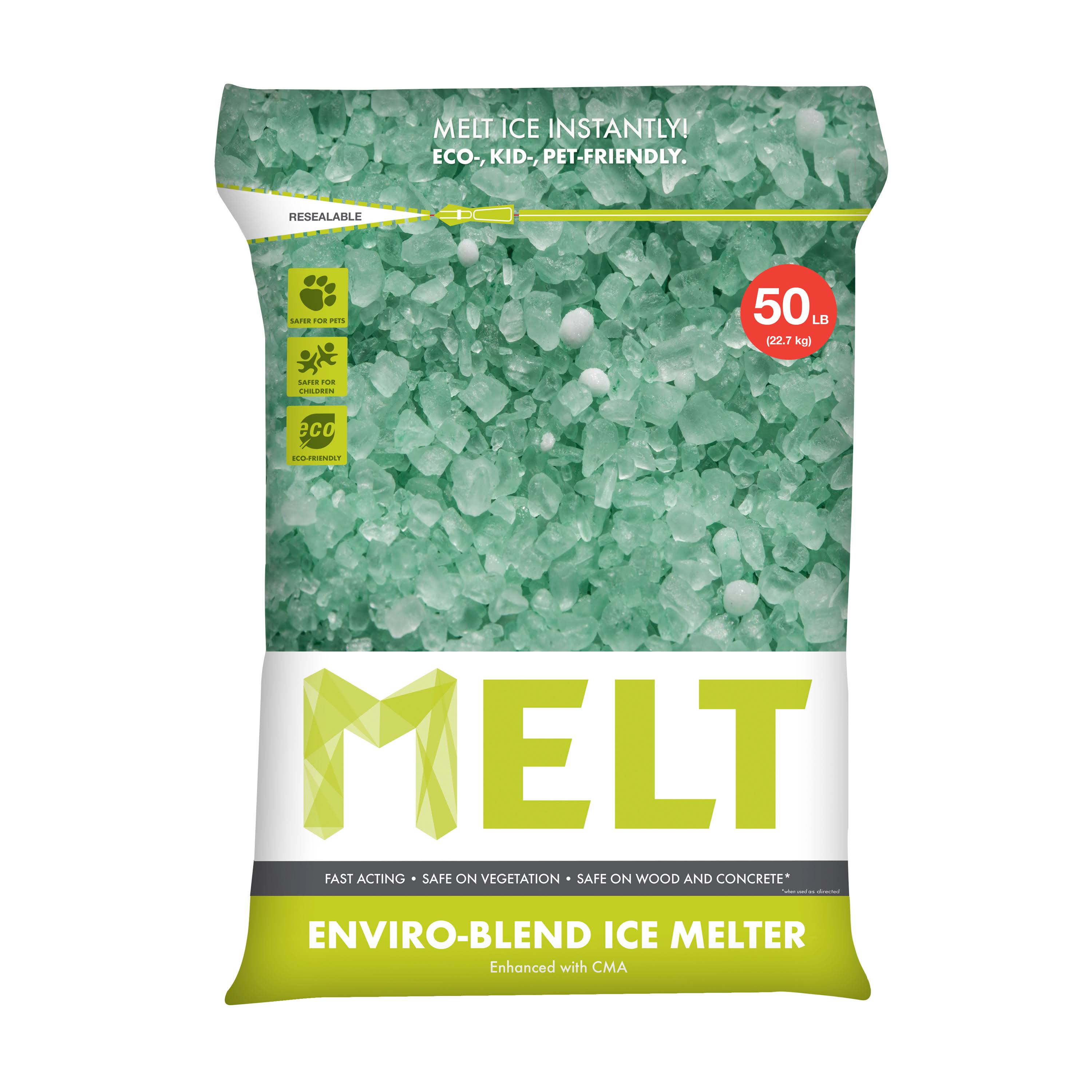 Snow Joe MELT50EB Melt Premium Enviro-Blend Ice Melter with CMA (50 lbs. Resealable Bag)