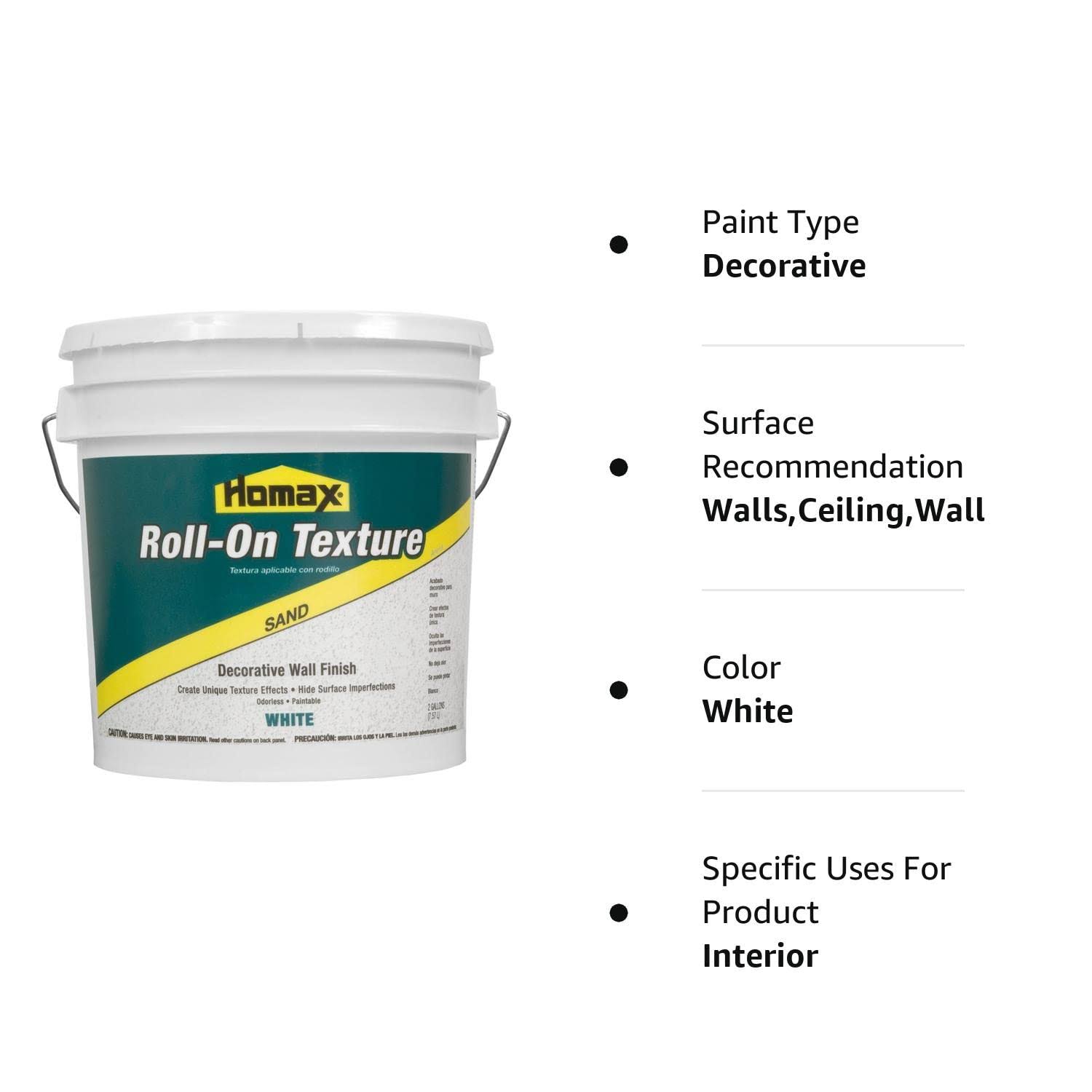 Homax 2 gal. White Sand Roll-On Texture Decorative Wall Finish