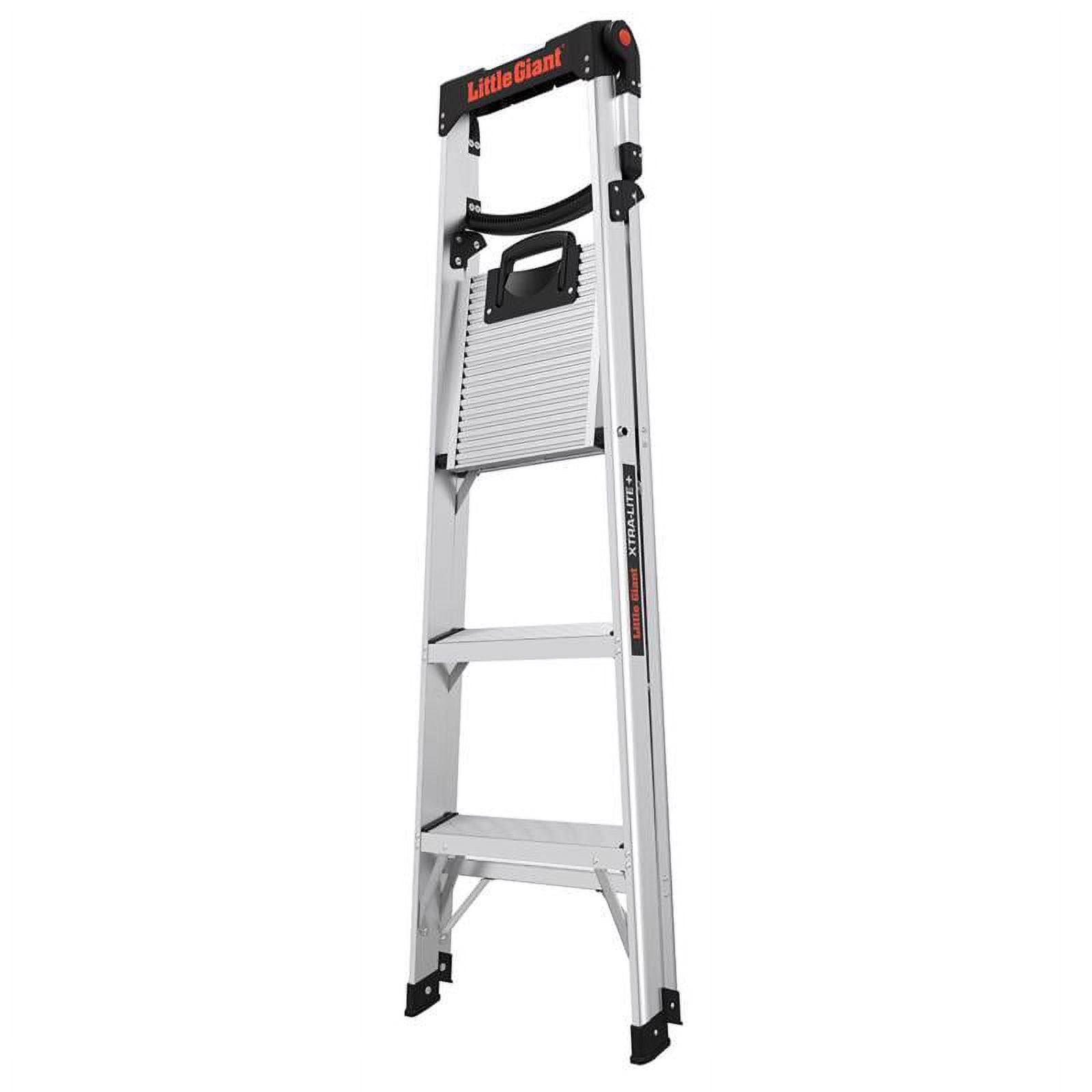 Little Giant Xtra-Lite Plus 5 ft. H Aluminum Step Ladder Type IAA 375 lb. Capacity
