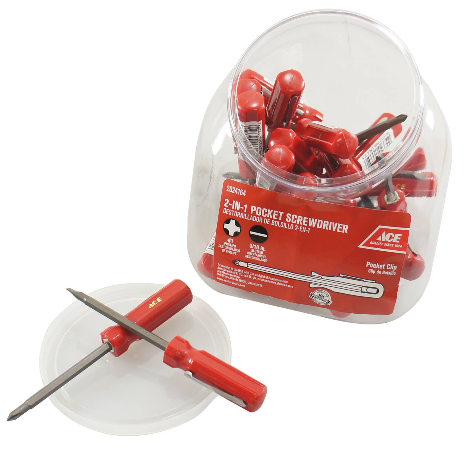 ACE 2-in-1 Steel Blade Screwdriver