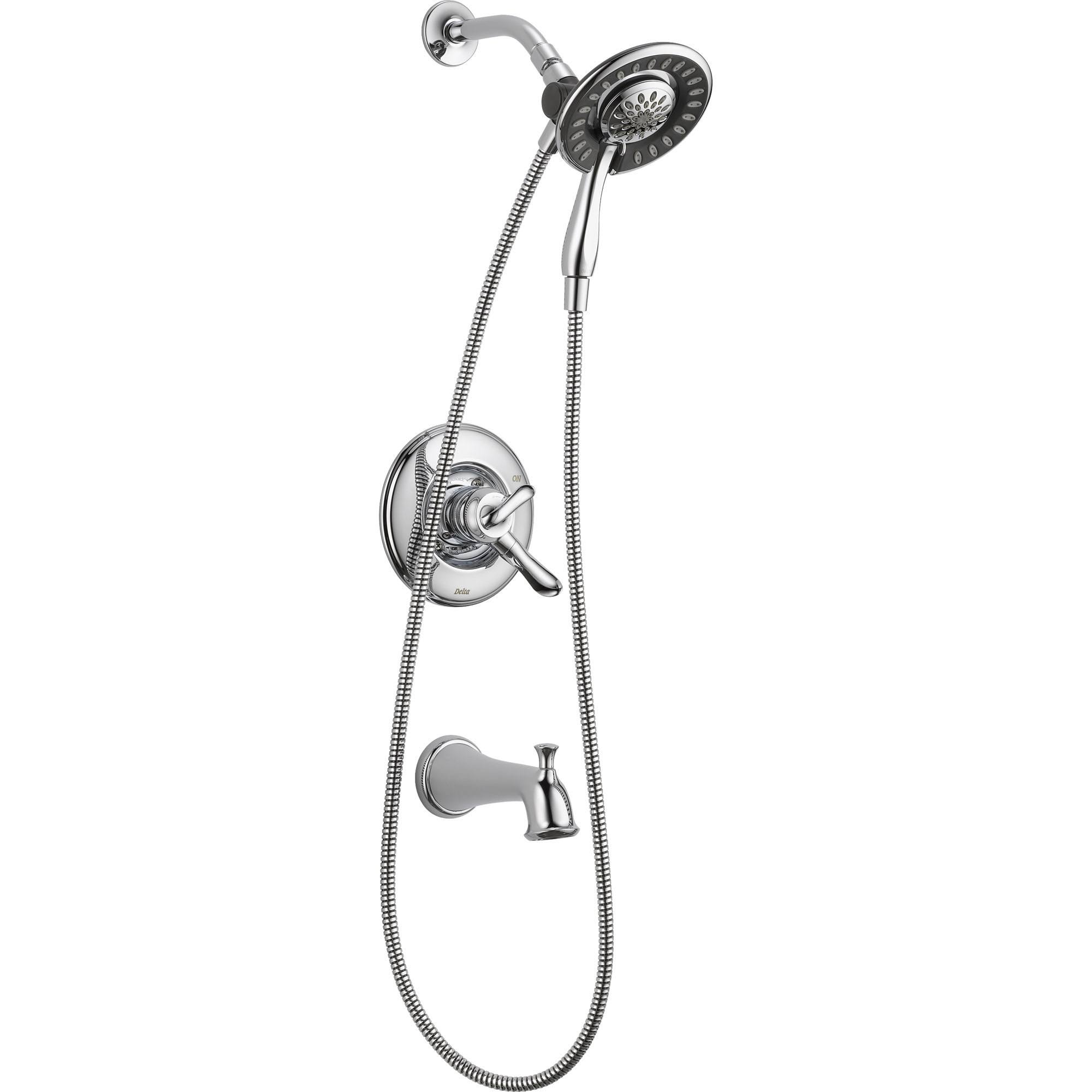 Delta Linden Monitor 17 Series Tub and Shower Set with In2Ition Two-in-One Shower Head T17494-I- chrome
