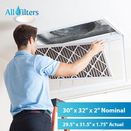 SpiroPure 30x32x2 MERV 11 Geothermal Air Filters- Made in USA 6 Pack