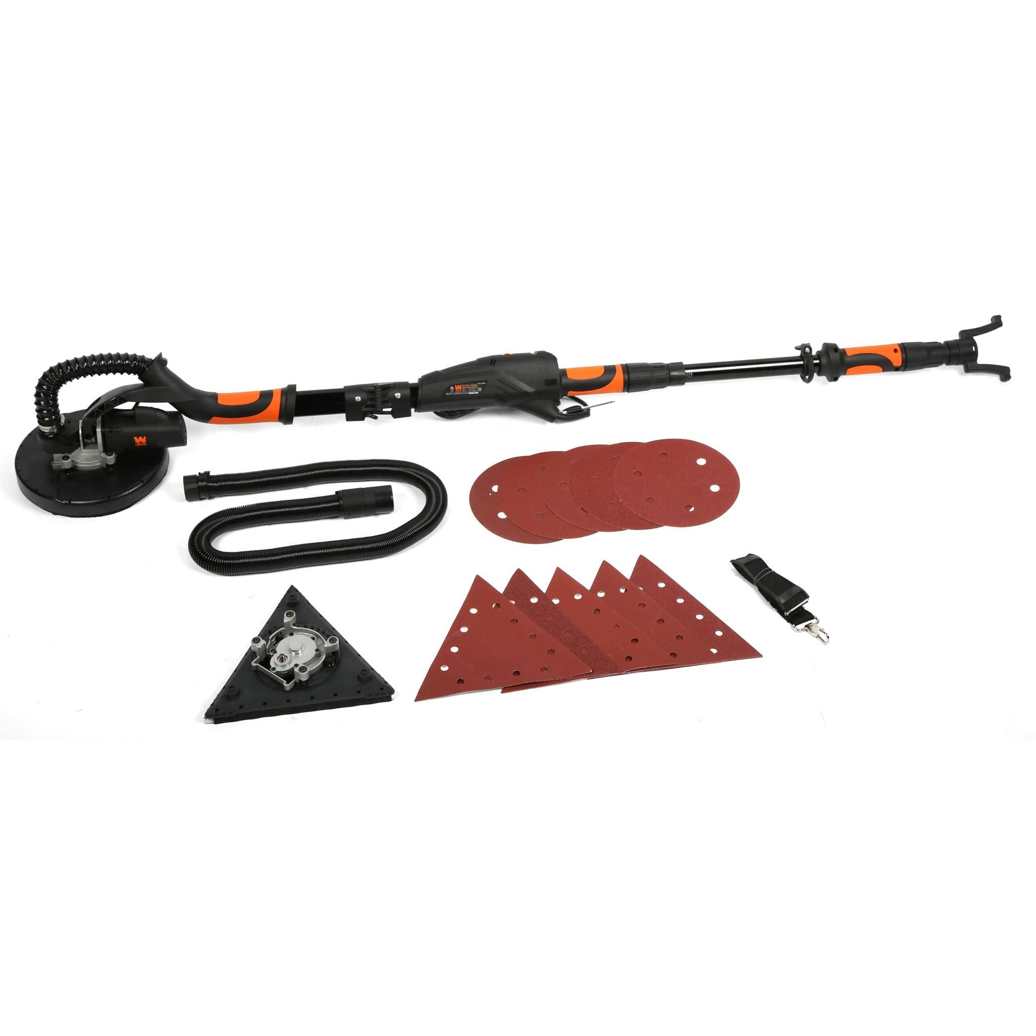 WEN DW5084 5-Amp 2-in-1 Variable Speed Dual-Head Drywall Sander with 15-foot Dust Hose