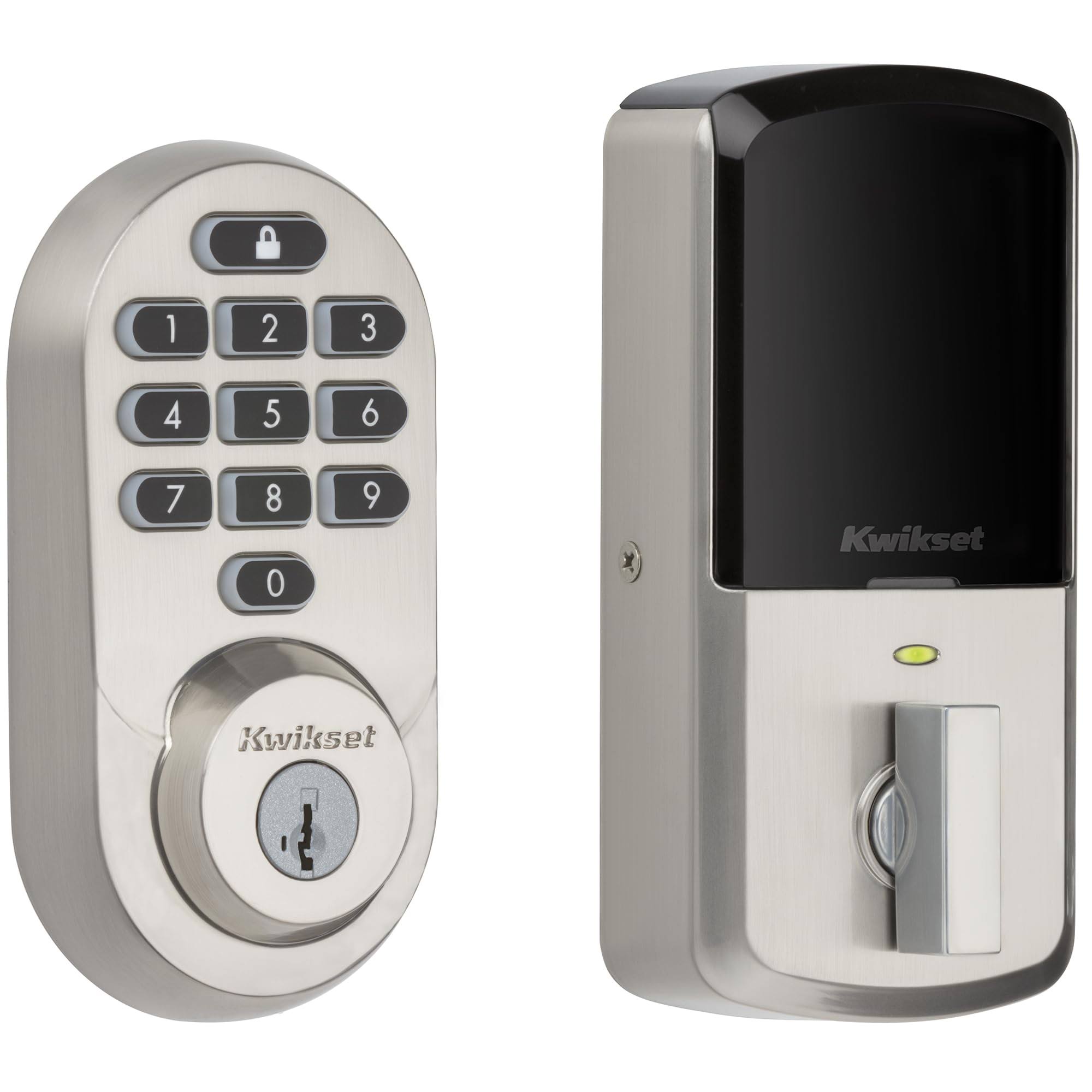 Kwikset Halo Keypad Wi-Fi Smart Lock Satin Nickel