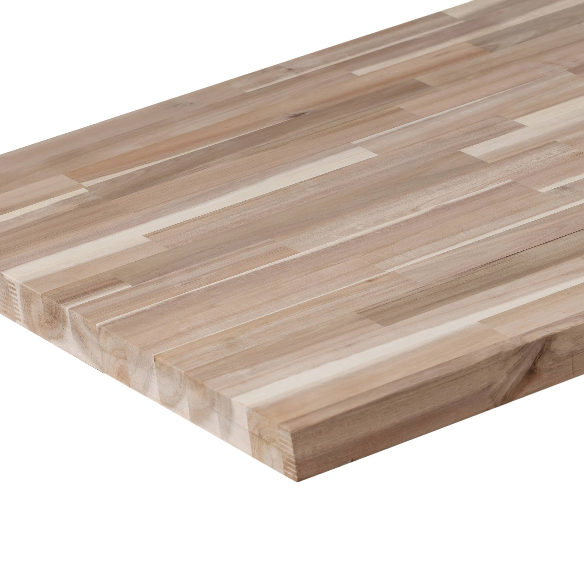 Sparrow Peak Acacia 48-in x 30-in x 1.5-in Natural Color Straight Butcher Block Acacia Countertop