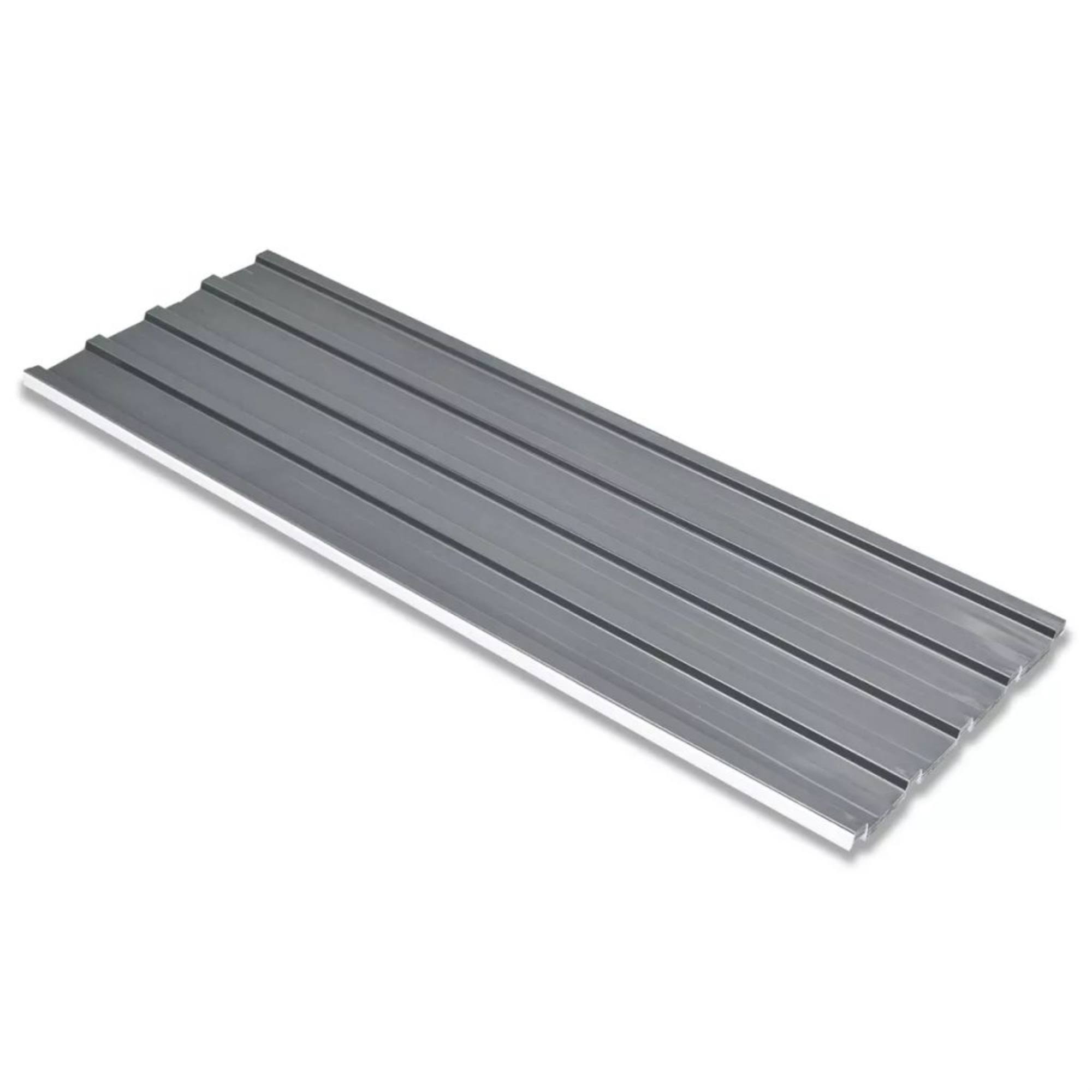 vidaXL Roof Panels 12 Pcs Galvanized Steel Gray