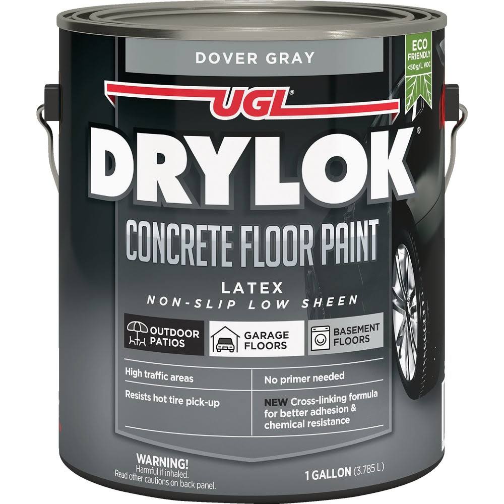 Drylok Dover Gray Latex Base Concrete Floor Paint, 1 Gallon