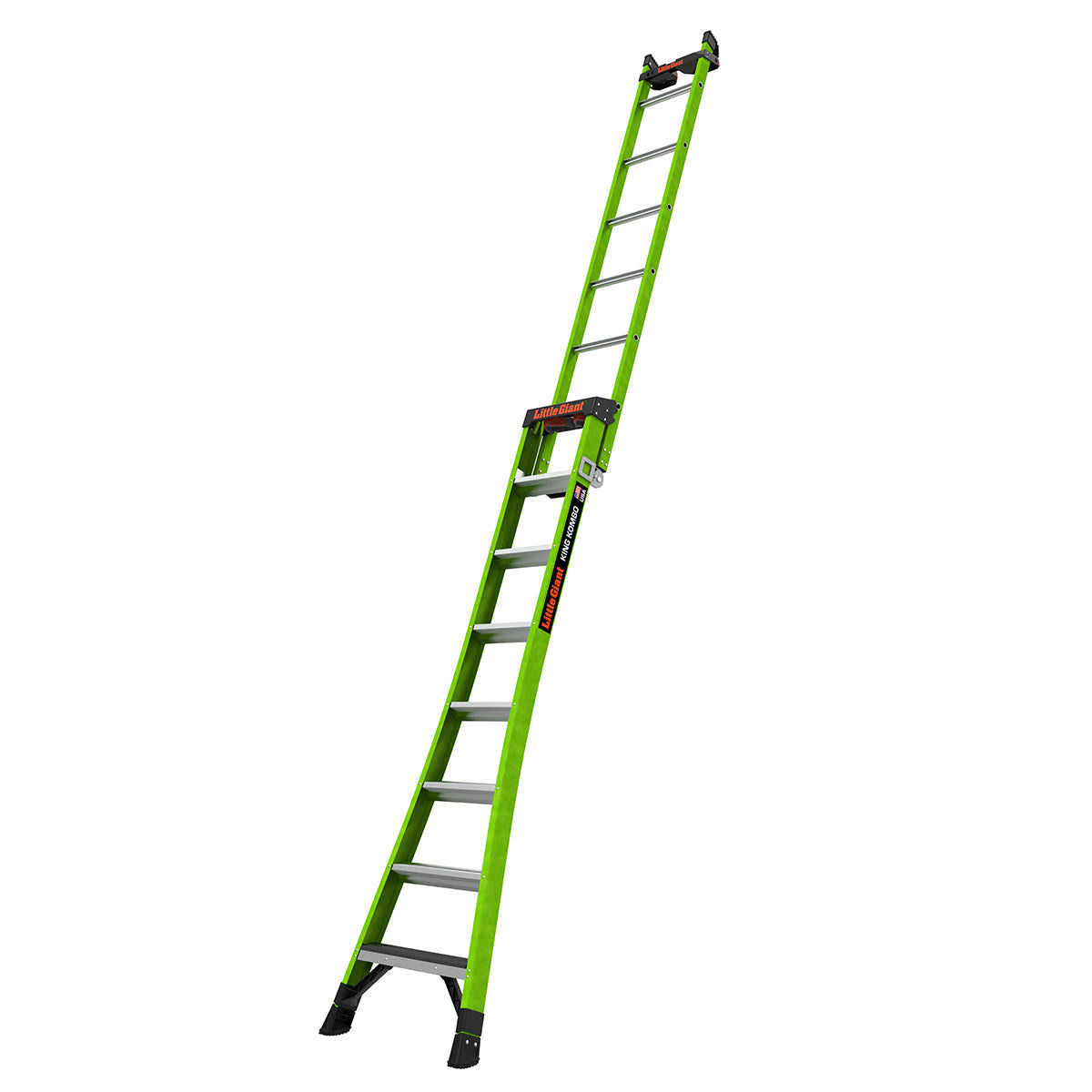 Little Giant 13906-071 King Kombo 6' Fiberglass Industrial 3-in-1 All-Access Combination Ladder