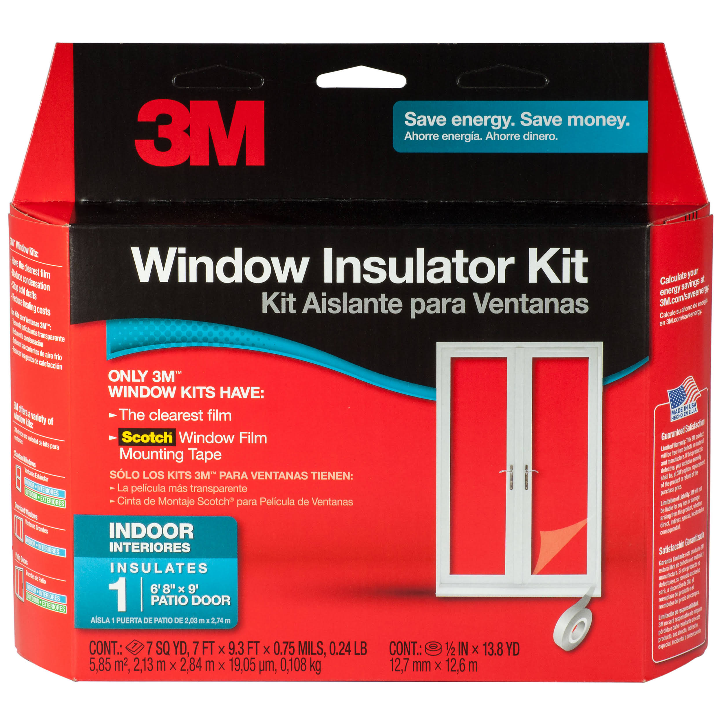 3M Indoor Patio Door Insulator Kit, 84