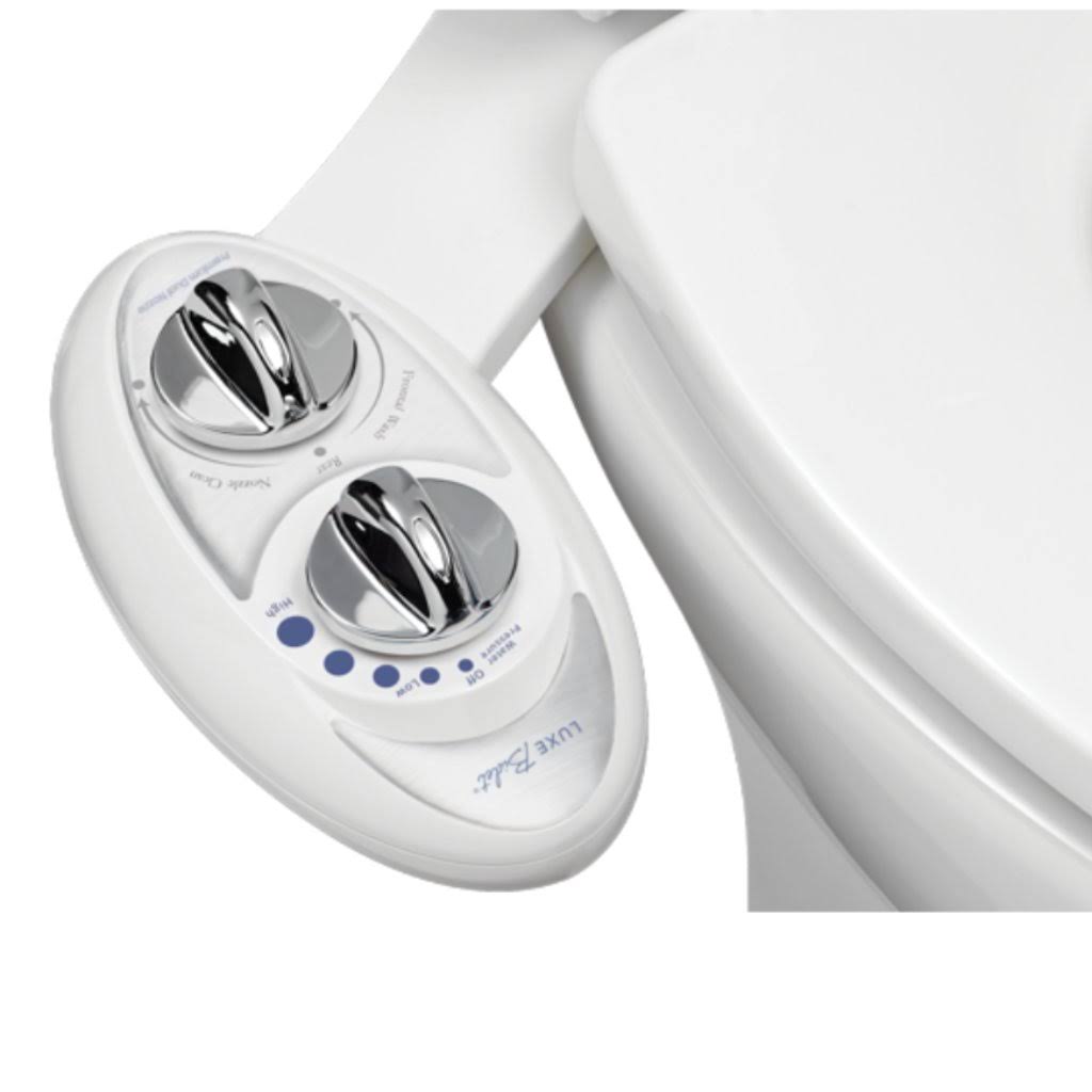 Luxe Bidet W85 Dual-Nozzle Self-Cleaning Bidet Attachment Gray