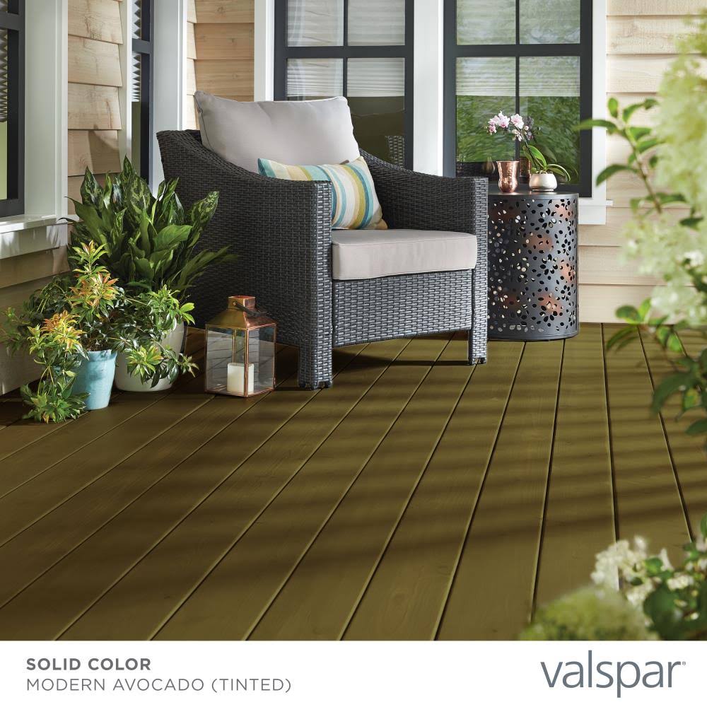 Valspar Solid Exterior Wood Stain and Sealer (1-Gallon)