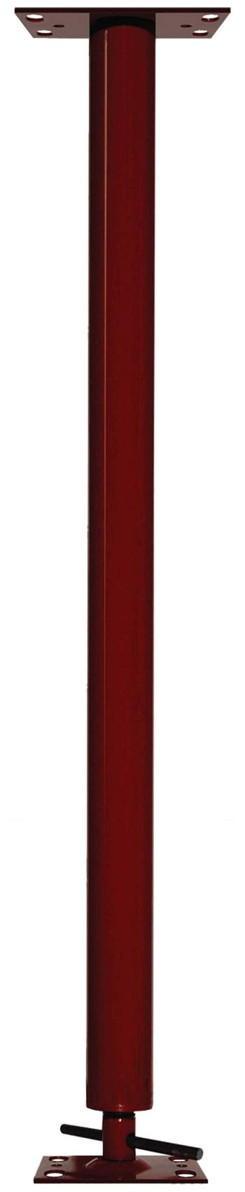 Akron 75-in Adjustable Jack Post, 13300 lbs. Weight Capacity, Steel Housing, Swivel Plate in Red | P M201