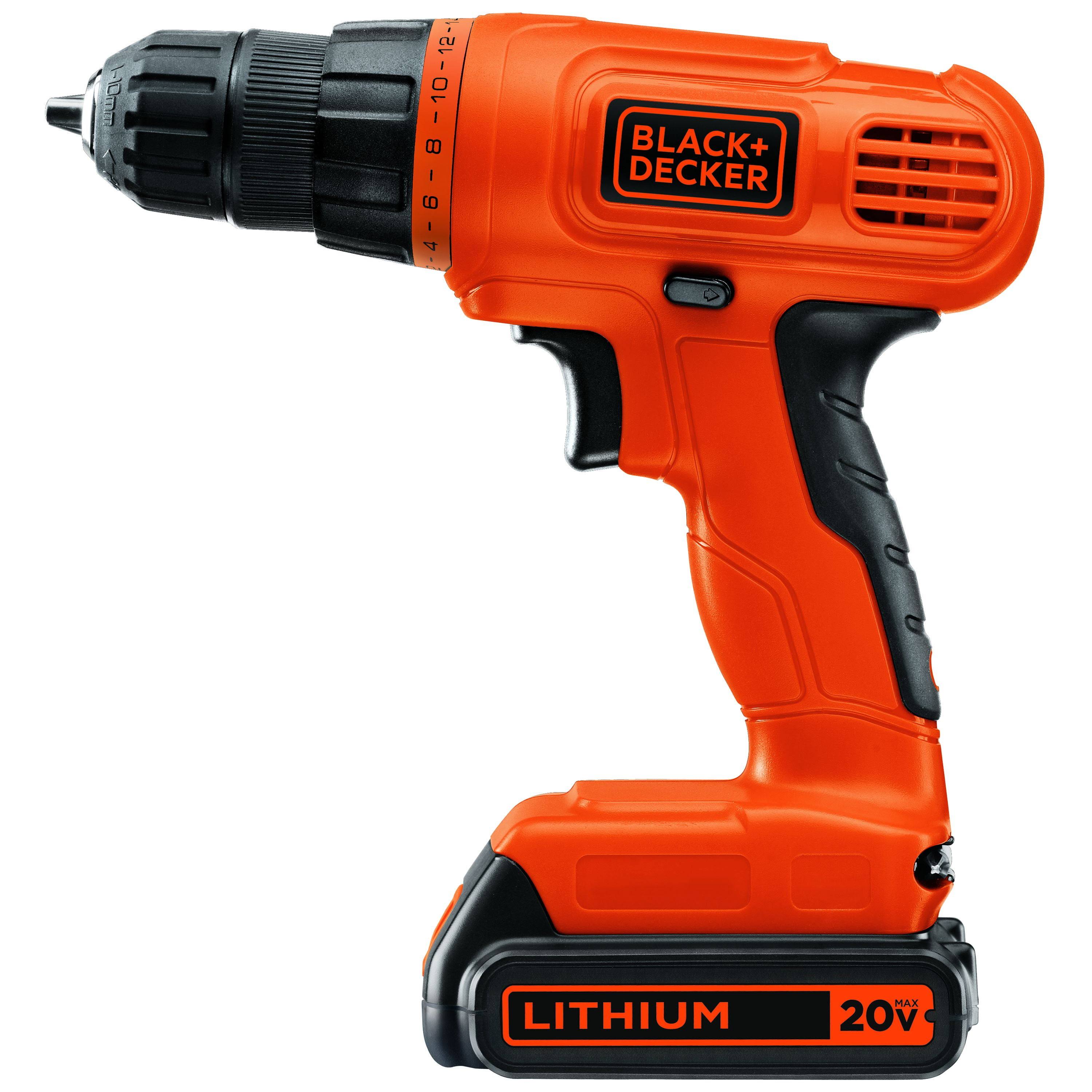 Black & Decker LD120VA Max Lithium-Ion Drill/Driver Kit, 20 V