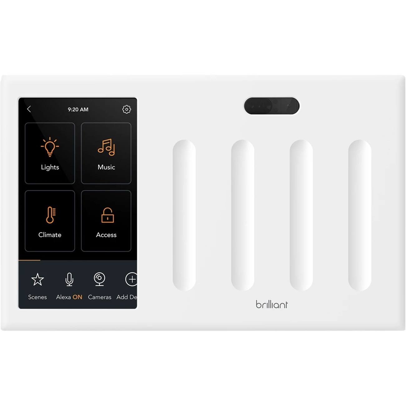 Brilliant Smart Home 4-Switch Control White, Controllers, Wi Fi