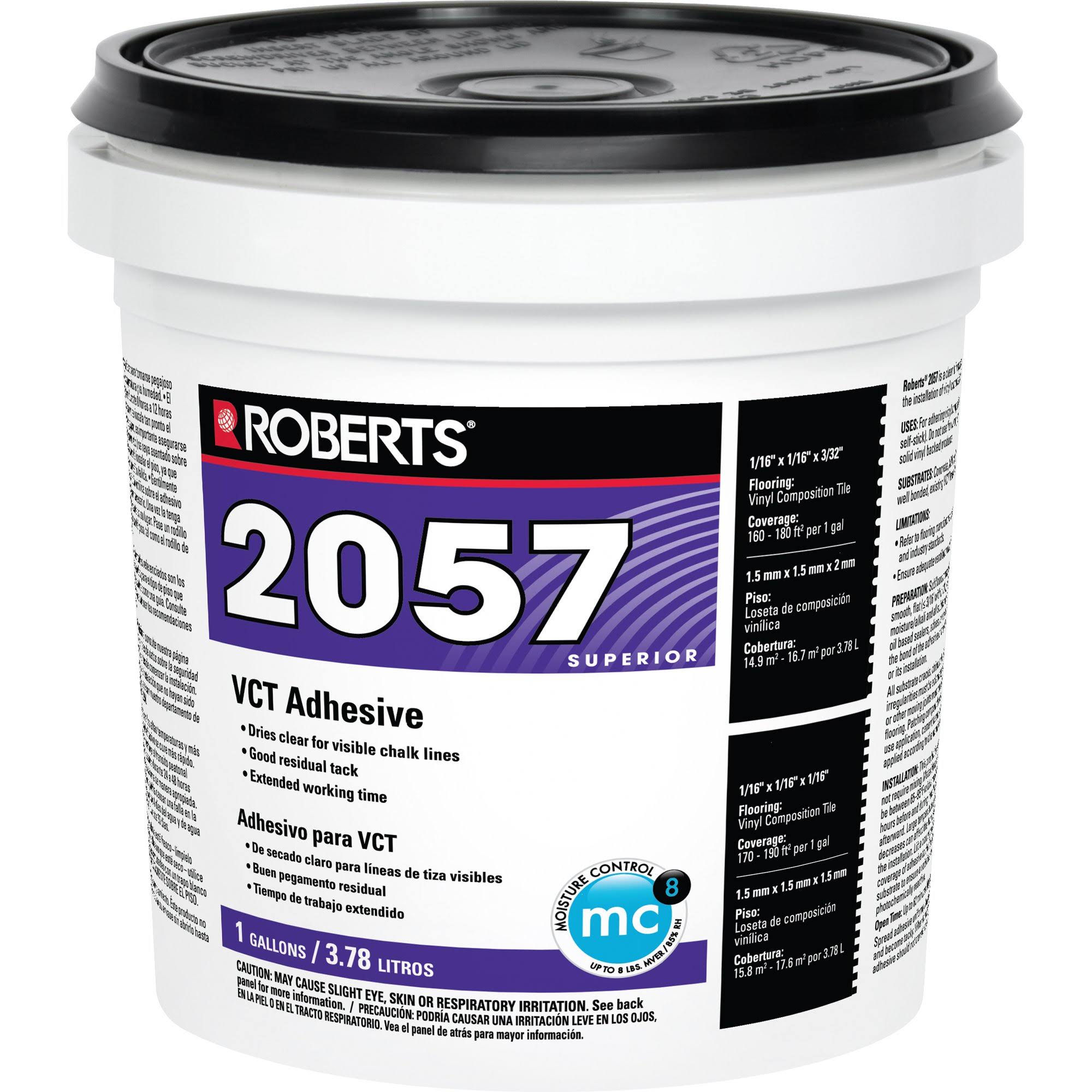 Roberts 2057-1 Vinyl Composition Tile Adhesive,1 Gal