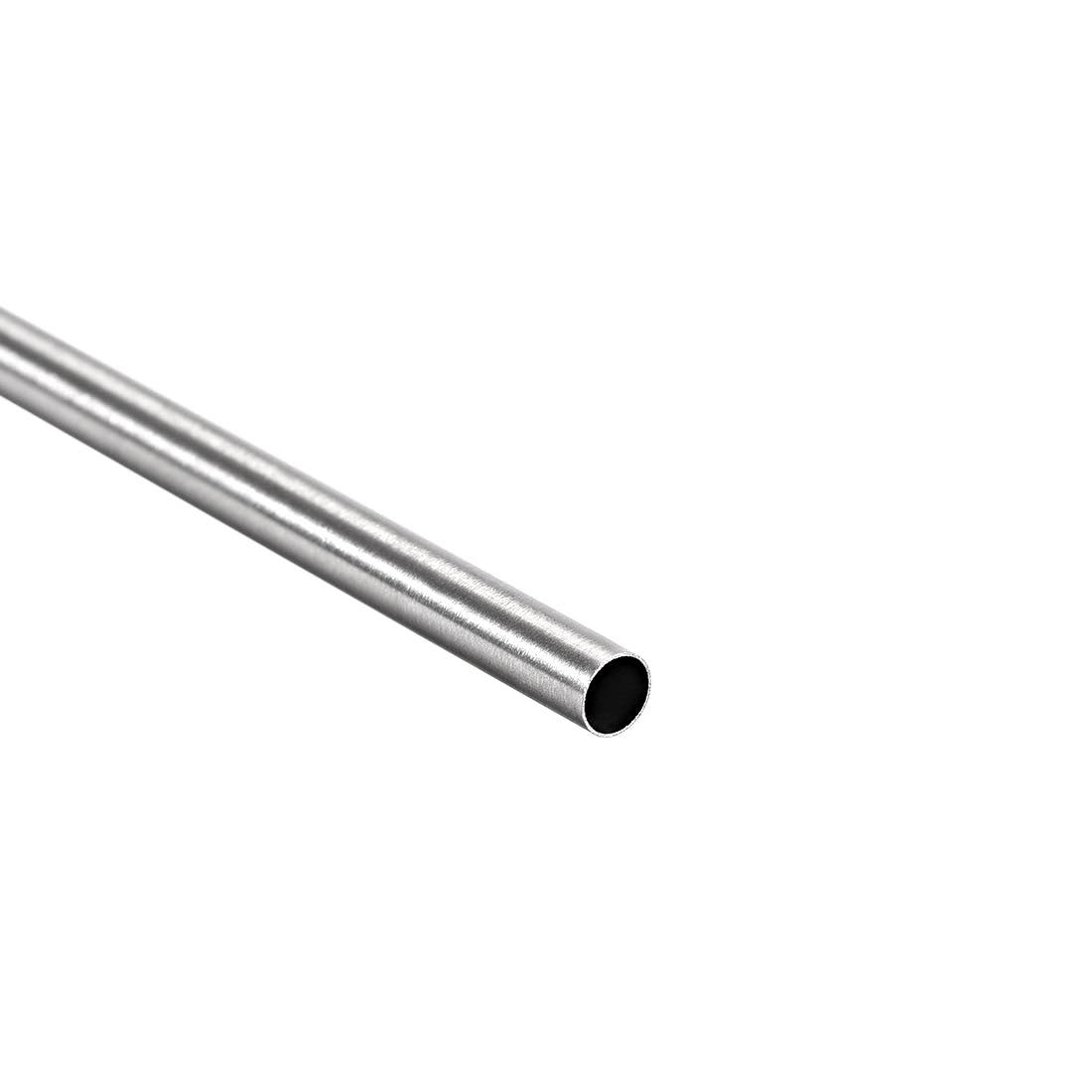 Uxcell 304 Stainless Steel Round Tubing Seamless Pipes Tube | Harfington, 4mm x 0.2mm / 4pcs