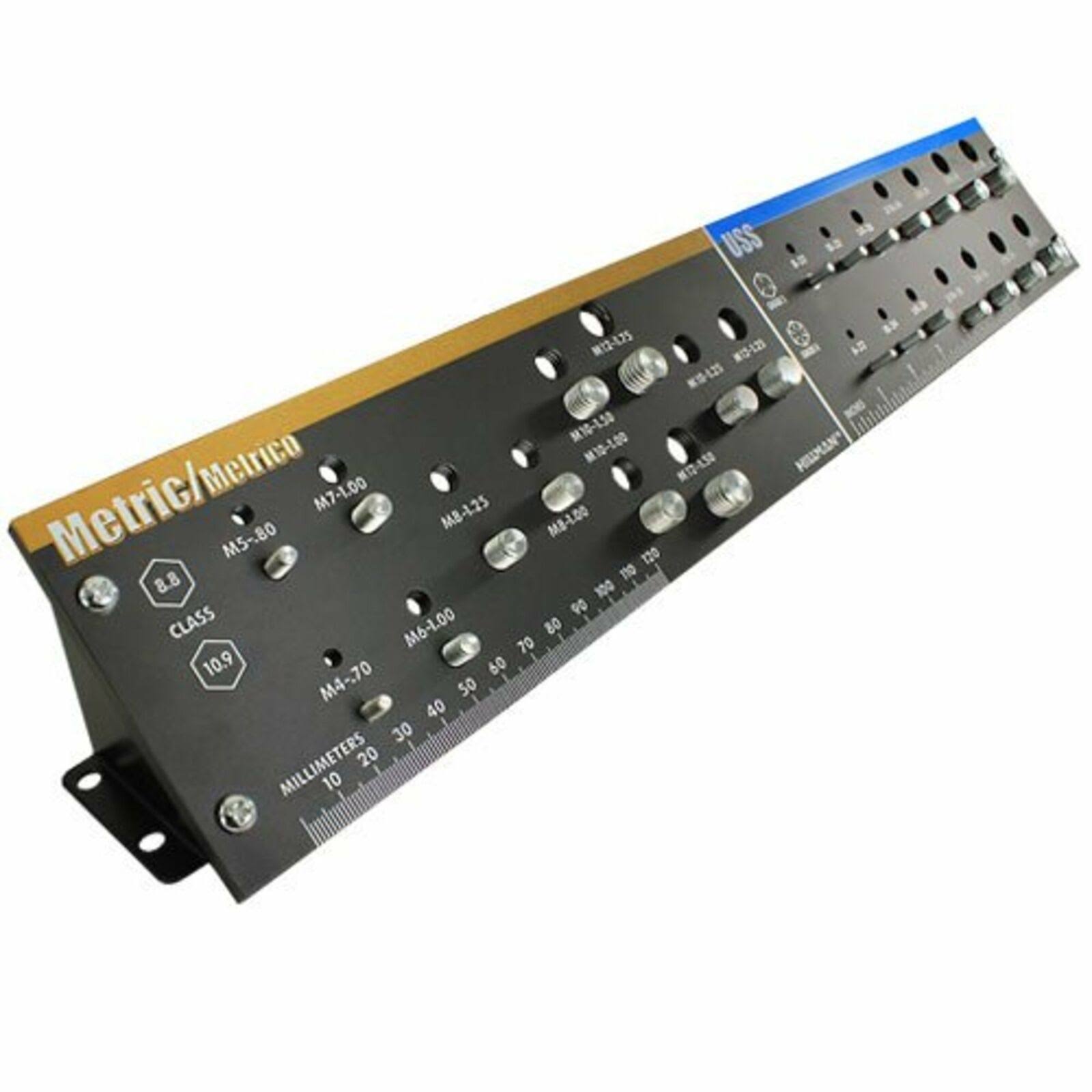 Horizontal Bolt and Nut Gauge / Thread Checker (INCH & Metric)