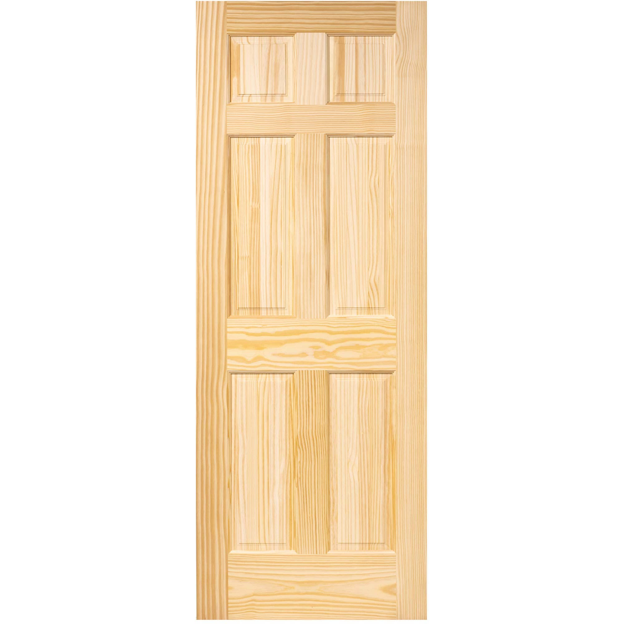 Kimberly Bay 6-Panel Colonial Solid Pine Unfinished Interior Door Slab 1-3/8 in. x 28 in. x 80 in.