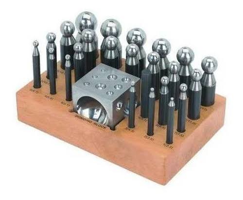 25 Piece Doming Block and Punch Set