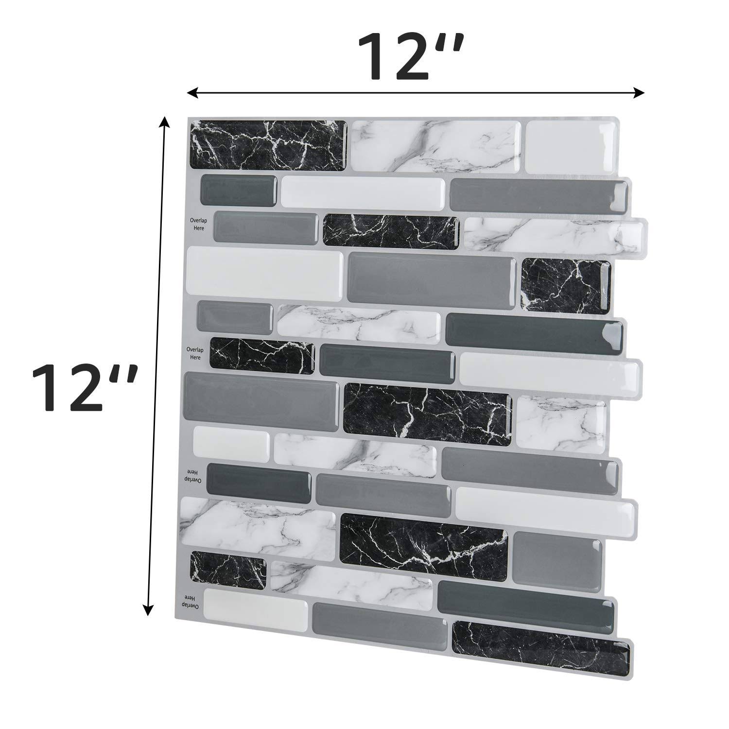 Art3d Peel and Stick Wall Tile for Kitchen Backsplash 12