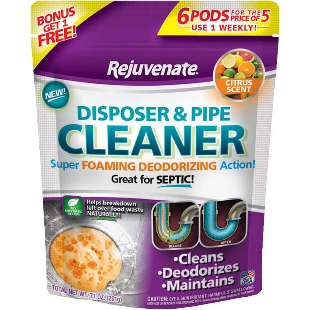 Rejuvenate Citrus Scent Disposer and Pipe Cleaner (6-pack)