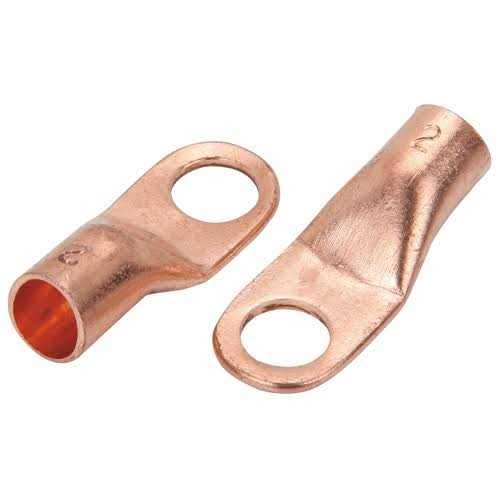 Chicago Electric Welding Cable Lugs- #2 AWG- 3/8 in. Stud- 2 Pc.