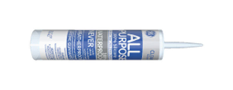 GE All Purpose Silicone 1 Sealant, Clear, 10.1 oz.