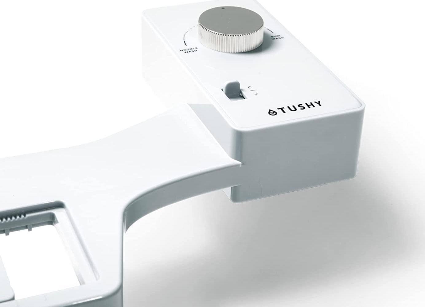 Tushy Classic 2.0 Bidet Toilet Seat Attachment, White and Silver