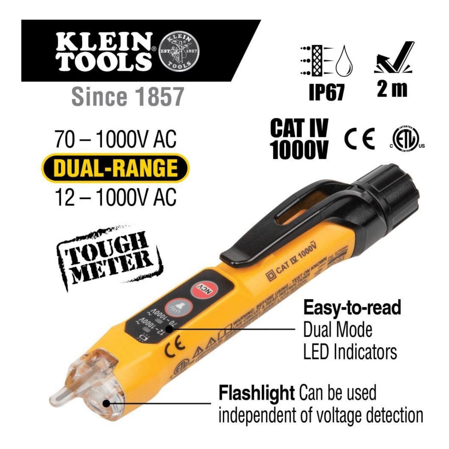 Klein Tools CL120VP- Clamp Meter Electrical Test Kit