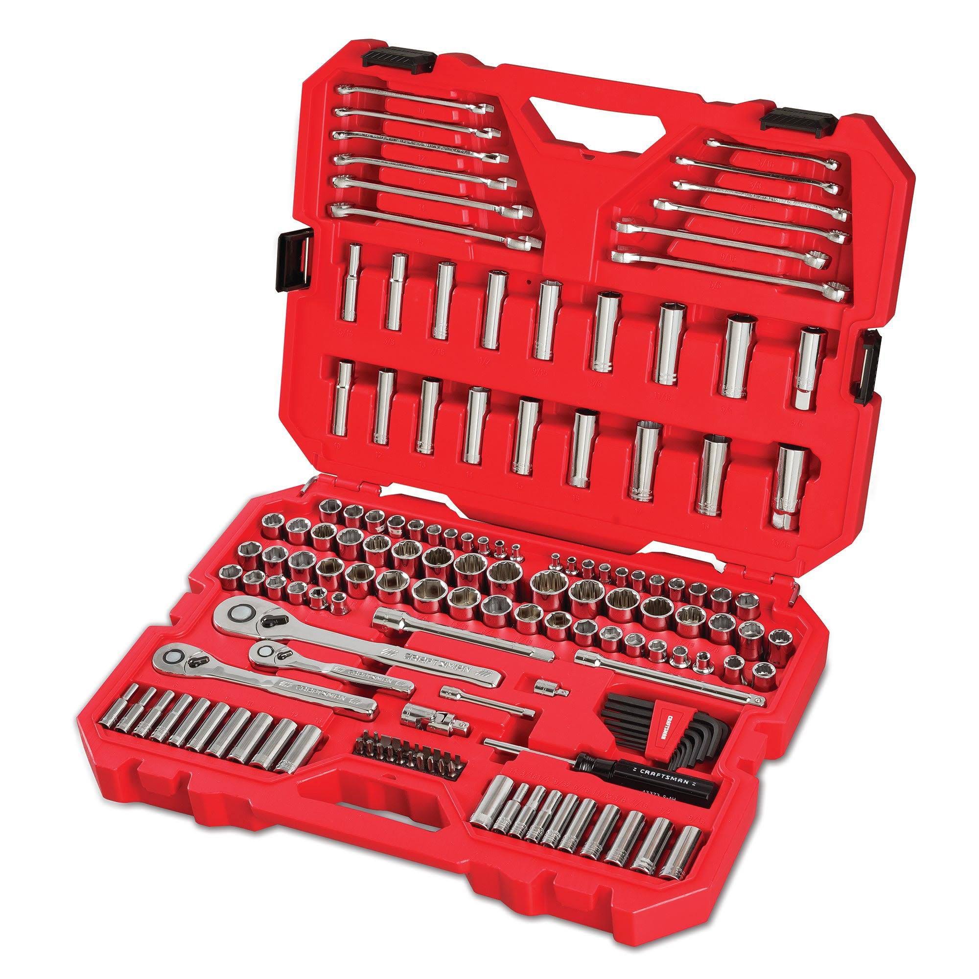 Craftsman Mechanical Tool Set, SAE/Metric, 159 Piece
