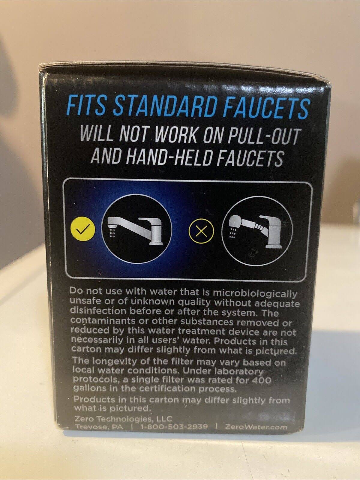 Zerowater Extremelife Replacement Cartridge, Faucet Mount, High Capacity